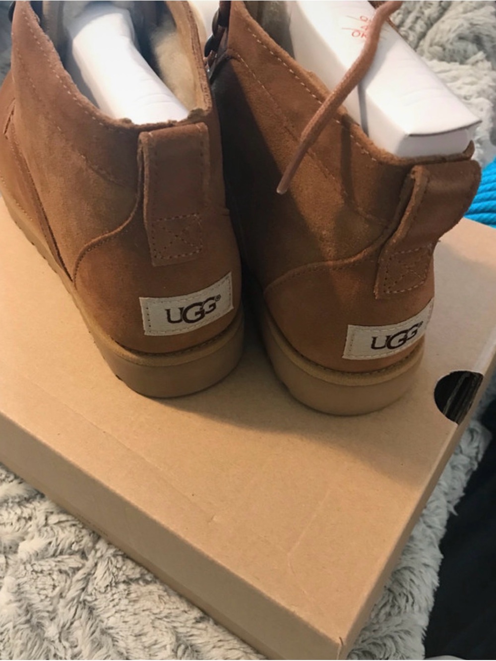 Women’s Suede UGG Boot in Tan - Picture 2 of 4